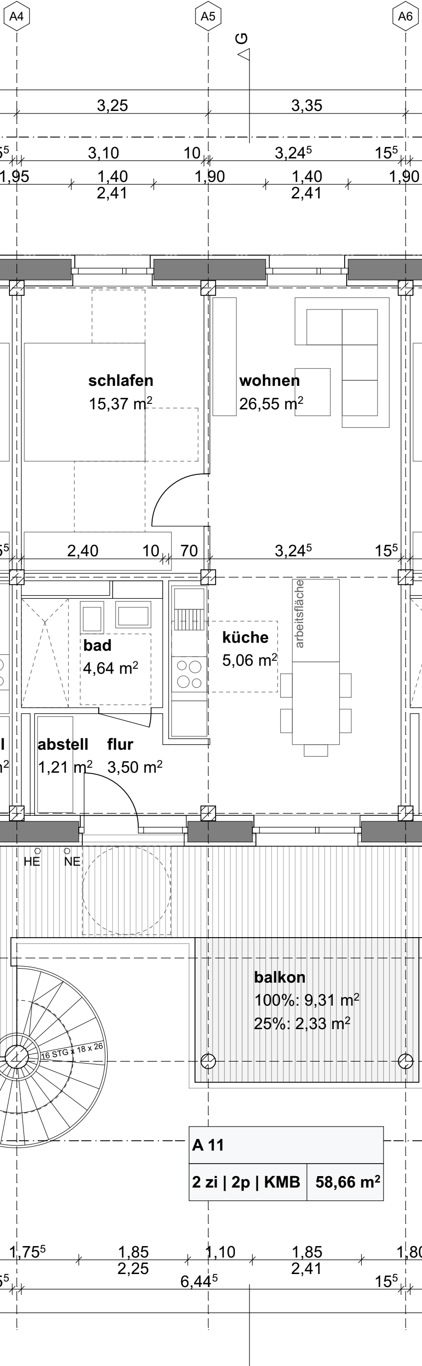 Grundriss Wohnung A11
