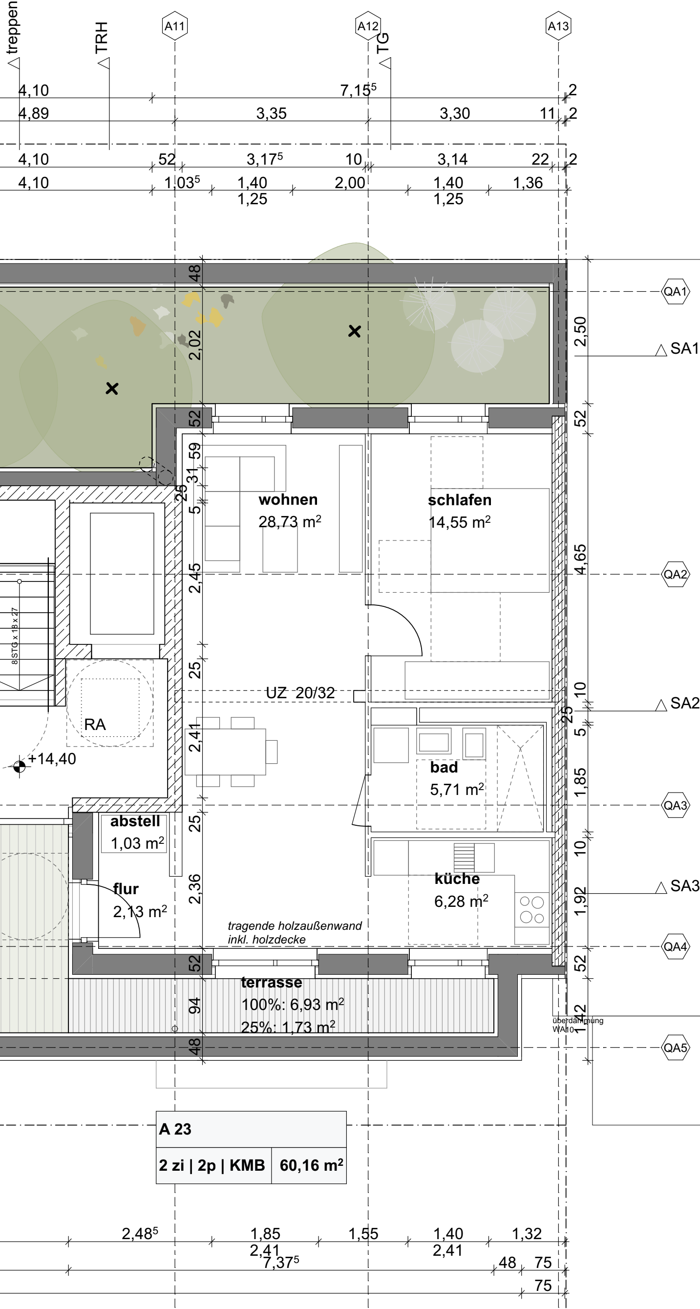 Grundriss Wohnung A23